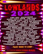 Lowlands 2024 4 daagse kaart incl. camping, Meerdaags, Eén persoon