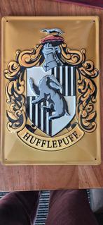 Metalen schild Hufflepuff, Verzamelen, Harry Potter, Ophalen of Verzenden