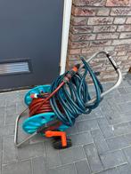 Gardena haspel tuinslag inclusief sproeikop, Tuin en Terras, Tuinslangen, Ophalen, Zo goed als nieuw