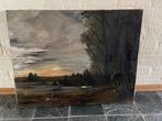 Klassiek Landschap Schilderij, Antiek en Kunst, Kunst | Schilderijen | Klassiek, Ophalen of Verzenden
