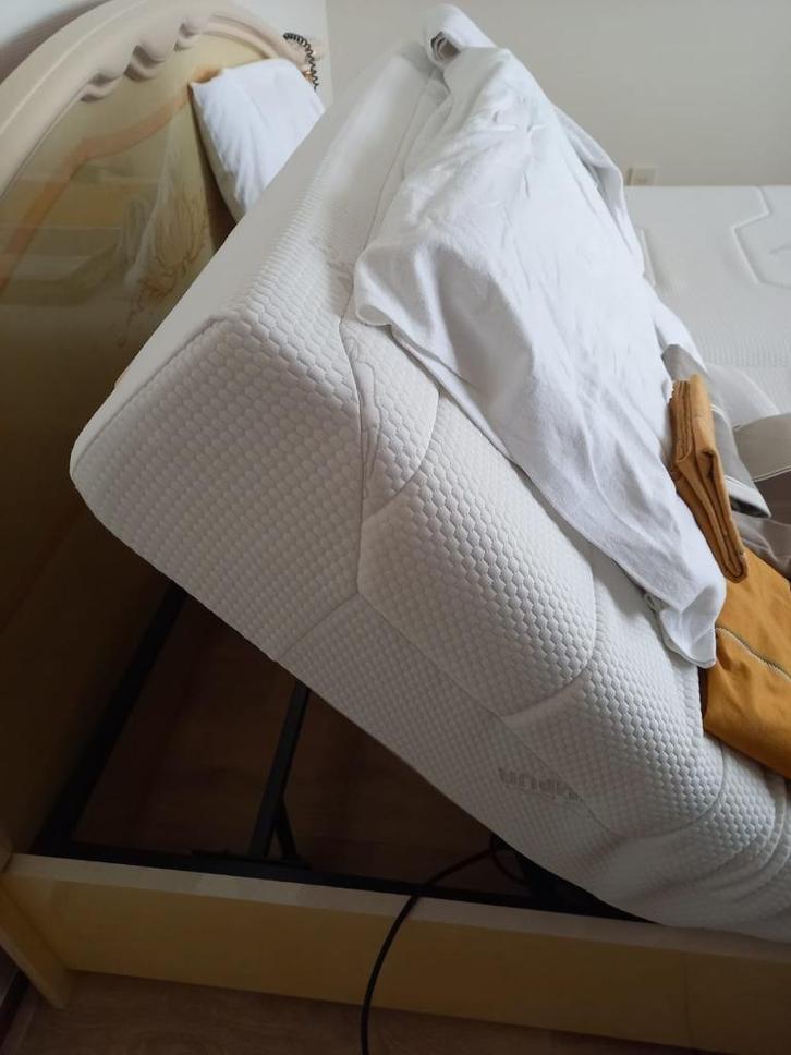 Electrisch verstelbaar bed Auping incl Tempur matrassen, Huis en Inrichting, Slaapkamer | Bedden, Zo goed als nieuw, Tweepersoons