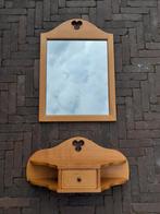 Hangende kaptafel en spiegel, Huis en Inrichting, Woonaccessoires | Spiegels, Ophalen, Minder dan 50 cm, Zo goed als nieuw, Minder dan 100 cm