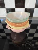 4 soepkommen Potterie de Driehoek Huizen vlabakjes vintage, Antiek en Kunst, Antiek | Servies los, Ophalen of Verzenden