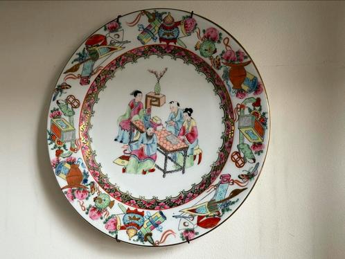 Chinees Bord - Famille Rose - China, Antiek en Kunst, Kunst | Niet-Westerse kunst, Ophalen