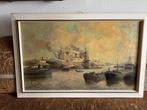 Havenzicht Rotterdam - toegeschreven aan Marius de Jongere, Antiek en Kunst, Kunst | Schilderijen | Klassiek, Ophalen