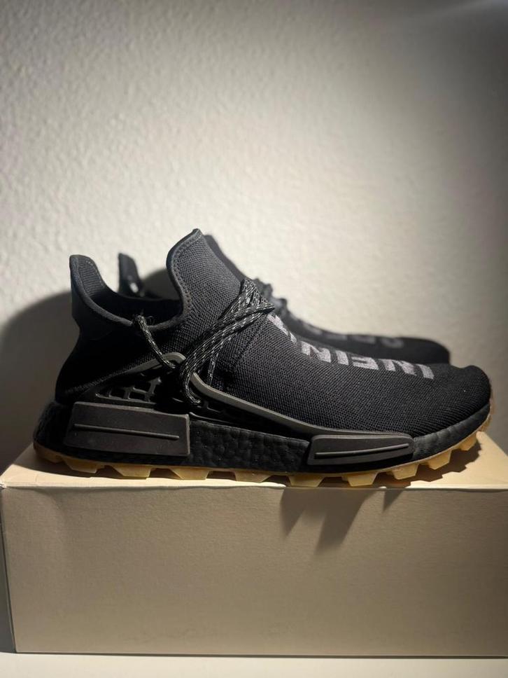 Adidas Pharrell Williams Hu NMD PRD 45 1/3, Kleding | Heren, Schoenen, Zo goed als nieuw, Sneakers of Gympen, Zwart, Ophalen of Verzenden
