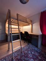 Hoogslaper met bureau & vakkenkast - Meubelmaatwerk!, Huis en Inrichting, Gebruikt, Hoogslaper, Twijfelaar, 200 cm