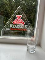 Drie Hoefijzers Bierglas met Spreuk, Verzamelen, Ophalen, Zo goed als nieuw, Bierglas