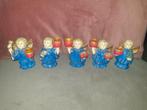5 retro kerstengeltjes met kaarsenhouder. 10 cm hoog., Diversen, Kerst, Ophalen of Verzenden, Zo goed als nieuw