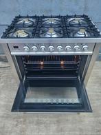 Zeer goed staat boretti rvs fornuis 6,pits 90cm ovens, Witgoed en Apparatuur, Fornuizen, 60 cm of meer, Ophalen of Verzenden, Zo goed als nieuw