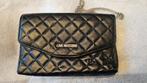 Prachtige Love Moschino Zwarte Quilted Tas / Wallet on Chain, Ophalen of Verzenden, Gebruikt, Zwart, Avondtasje