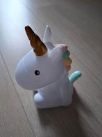 Unicorn bedlampje, oplaadbaar en verandert van kleur, Ophalen of Verzenden, Zo goed als nieuw, Lamp