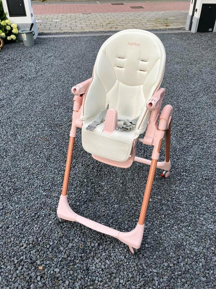 Kinderstoel Peg Perego Follow Me - Mon Amour, Kinderen en Baby's, Kinderstoelen, Gebruikt, Meegroeistoel, Aanschuifbaar, Afneembaar eetblad