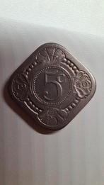 5 Cent / Vierkante Stuiver uit 1940 van Wilhelmina, Ophalen of Verzenden, Koningin Wilhelmina, 5 cent, Losse munt