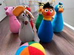 Sesamstraat bowling set van knuffels, Ophalen of Verzenden, Zo goed als nieuw, Overige typen