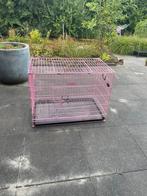Honden bench (roze), Dieren en Toebehoren, Hondenbenches, Ophalen, Gebruikt