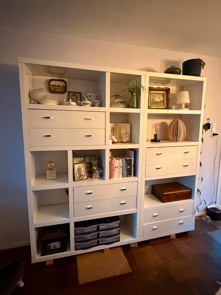 HMW Mobel wandmeubel - kast - hoogglans wit, Huis en Inrichting, Kasten | Buffetkasten, Gebruikt, 150 tot 200 cm, 150 tot 200 cm