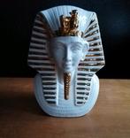 Vintage Farao tutankamon porselein beeld buste hoofd groot, Ophalen of Verzenden, Zo goed als nieuw