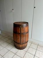 Ton bijzettafel kastje regenton antiek bar, Ophalen, Rond, Zo goed als nieuw, 60 cm of meer