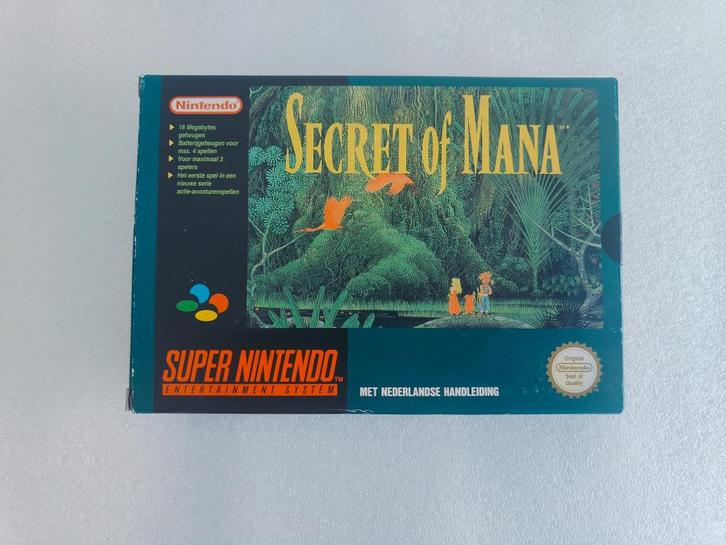 Secret of Mana Super Nintendo SNES Origineel, Spelcomputers en Games, Games | Nintendo Super NES, Zo goed als nieuw, Role Playing Game (Rpg)