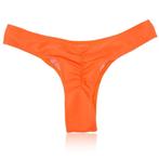scrunch ribbel string bikini broekje oranje 32 34 36 38, Nieuw, Oranje, Bikini, Ophalen of Verzenden