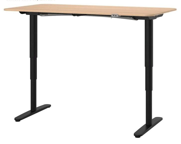 IKEA BEKANT Bureau Zit/Sta - Zo Goed Als Nieuw!, Huis en Inrichting, Bureaus, Zo goed als nieuw, Stabureau, Elektrisch, In hoogte verstelbaar