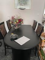 Gratis, Eethoek met uitschuifbare tafel, Huis en Inrichting, Complete eetkamers, Ophalen, Gebruikt, 4 tot 6 stoelen
