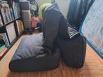 Grote antraciet zitzak., Ophalen of Verzenden, Zo goed als nieuw, Grijs