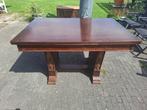Antieke eettafel eikenhout, Ophalen, Gebruikt, 100 tot 150 cm, Eikenhout