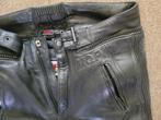 MQP motorbroek leer zwart maat 50 incl DAMEN regenbroek L/52, Ophalen of Verzenden, Tweedehands, Broek | leer
