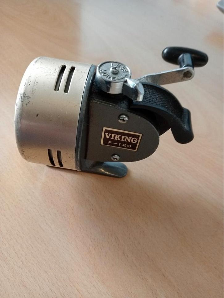 Vintage Molen Viking F-120, Watersport en Boten, Hengelsport | Roofvissen, Gebruikt, Molen, Ophalen of Verzenden