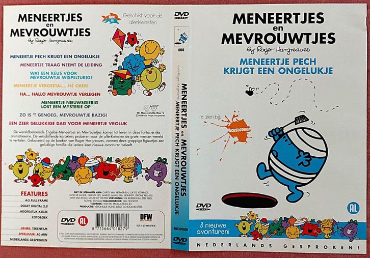 Meneertjes & Mevrouwtjes 1- krasvrije dvd 0911, Cd's en Dvd's, Dvd's | Kinderen en Jeugd, Gebruikt, Film, Avontuur, Alle leeftijden