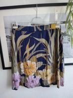 King Louie Rok rokje skirt Large 40 bloemen dessin paars kha, Paars, Maat 42/44 (L), Ophalen of Verzenden, King Louie