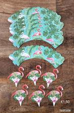 Flamingo Hawaii cupcake prikker, Ophalen of Verzenden, Nieuw, Cupcakes, Versiering