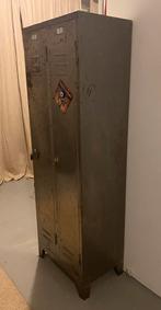 Vintage locker old school, Huis en Inrichting, Kasten | Lockerkasten, Ophalen, Gebruikt, Old school industrieel