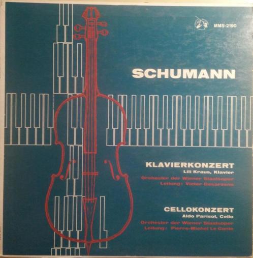 LP - Schumann - klavierkonzert, Lili Kraus - Cellokonzert, A, Cd's en Dvd's, Vinyl | Klassiek, Zo goed als nieuw, Romantiek, 12 inch