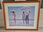 Te koop Vettriano poster in lijst met glas. 70x82 hxb, Ophalen, 50 tot 75 cm, Zo goed als nieuw, 75 tot 100 cm