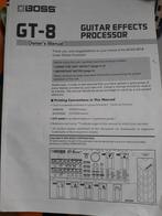 Boss Gt-8 Guitar effect processor, Elektrische gitaar, Ophalen of Verzenden