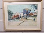 Zes div schilderijen, Antiek en Kunst, Kunst | Schilderijen | Klassiek, Ophalen of Verzenden