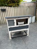 Konijnenhok Ferplast inclusief buitenren en accessoires, Dieren en Toebehoren, Knaagdieren en Konijnen | Hokken en Kooien, Ophalen