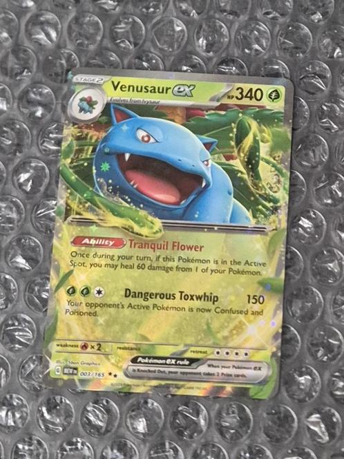 Venusaur ex 003/165 Scarlet & Violet 151 Double Rare, Hobby en Vrije tijd, Verzamelkaartspellen | Pokémon, Zo goed als nieuw, Losse kaart