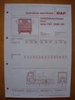 DAF FAT 2000 DH Technische Specificatie folder 1976 - 6x4, Ophalen, Zo goed als nieuw, Overige merken, DAF