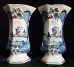 Antieke Franse bekervazen - Handbeschilderd  - 1900, Antiek en Kunst, Antiek | Vazen, Ophalen