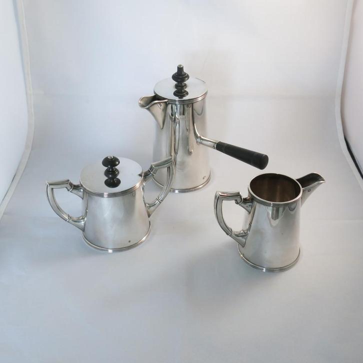 Zilveren mokka set Cornelis Begeer, Antiek en Kunst, Antiek | Goud en Zilver, Zilver, Ophalen of Verzenden