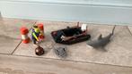 Playmobil, een haaien duiker met boot., Ophalen of Verzenden, Gebruikt
