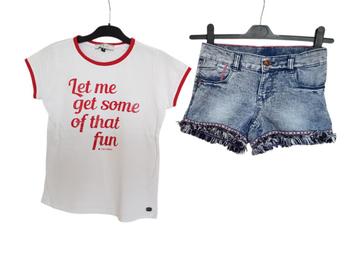 Super leuk wit met rood CARS shirt maat 10/140.   beschikbaar voor biedingen