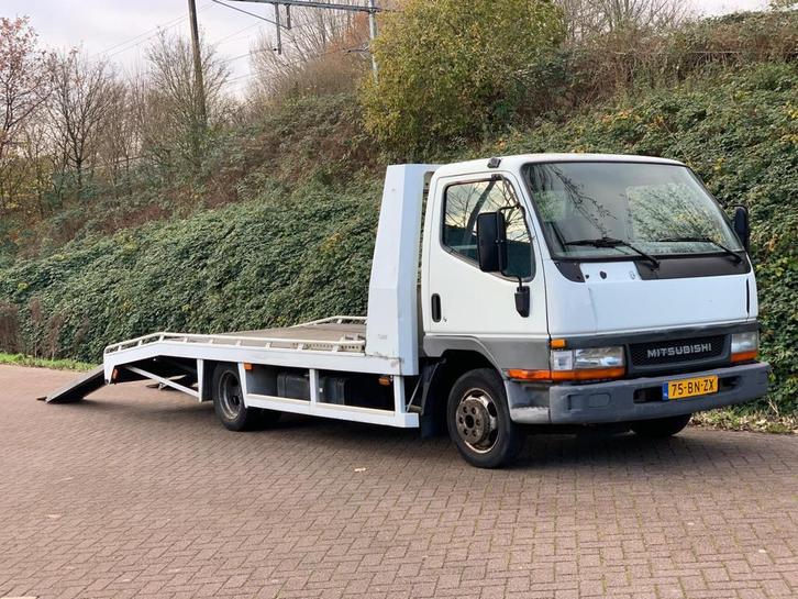 Mitsubishi Canter FB35 3.0 335 City Cab OPRIJWAGEN TIJHOF !, Auto's, Bestelauto's, Bedrijf, Te koop, Elektrische ramen, Startonderbreker