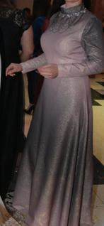 Avondjurk abiye, Ophalen of Verzenden, Zo goed als nieuw, Maat 42/44 (L), Blauw