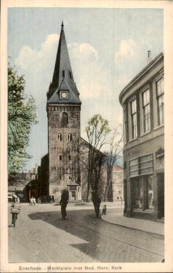 Enschede - Marktplein met kerktoren beschikbaar voor biedingen