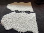 2 witte vloerkleedjes, Ophalen, Gebruikt, 100 tot 150 cm, Wit